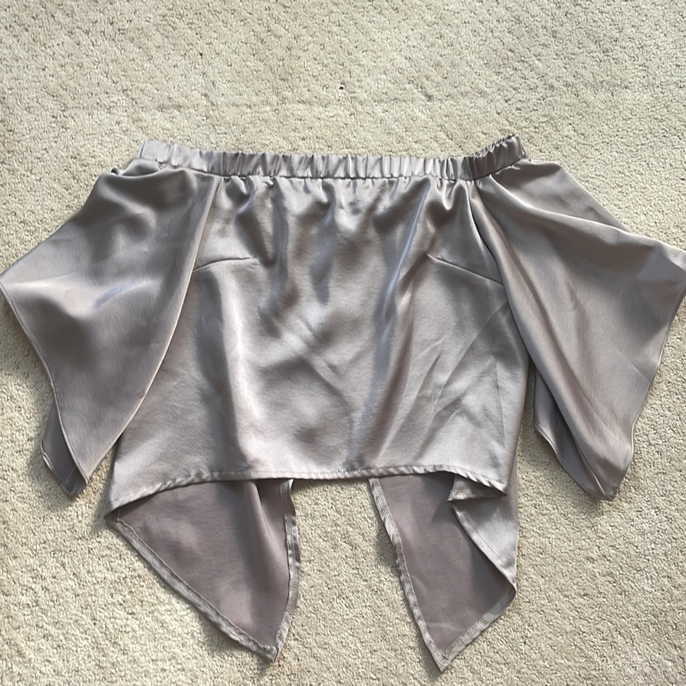 Satin Brown Shirt from Seek the Label at LF